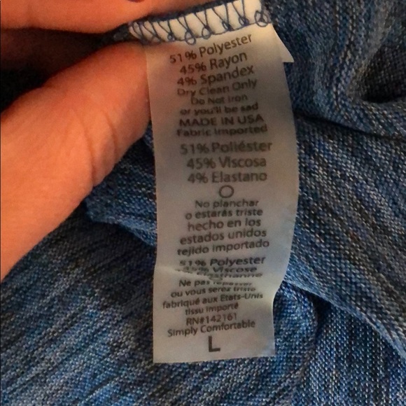 LuLaRoe red white and blue dipped Amelia unicorn - Picture 5 of 5